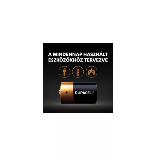 Elem, D góliát, 2 db, DURACELL "Basic"