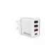 Hálózati töltő, 1xUSB-C PD (20W), USB-A QC 3.0, 2xUSB-A (10W), VERBATIM, fehér