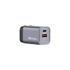 Hálózati töltő, 1xUSB-C PD (35W), USB-A QC 3.0, EU/UK/US, GaN, VERBATIM