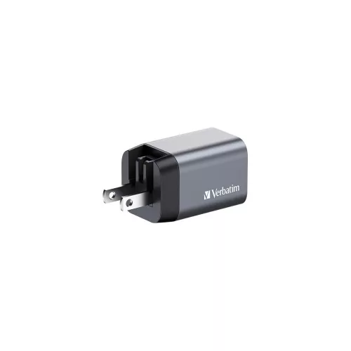 Hálózati töltő, 1xUSB-C PD (35W), USB-A QC 3.0, EU/UK/US, GaN, VERBATIM