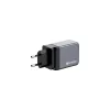 Hálózati töltő, 2xUSB-C PD (65W), USB-A QC 3.0, EU/UK/US, GaN, VERBATIM