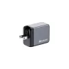 Hálózati töltő, 2xUSB-C PD (65W), USB-A QC 3.0, EU/UK/US, GaN, VERBATIM
