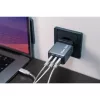 Hálózati töltő, 2xUSB-C PD (65W), USB-A QC 3.0, EU/UK/US, GaN, VERBATIM