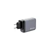Hálózati töltő, 2xUSB-C PD (100W), USB-C PD (65W), USB-A QC 3.0, EU/UK/US, GaN, VERBATIM
