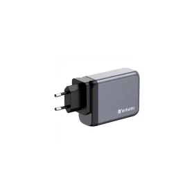   Hálózati töltő, 2xUSB-C PD (100W), USB-C PD (65W), USB-A QC 3.0, EU/UK/US, GaN, VERBATIM