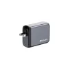 Hálózati töltő, 2xUSB-C PD (100W), USB-C PD (65W), USB-A QC 3.0, EU/UK/US, GaN, VERBATIM
