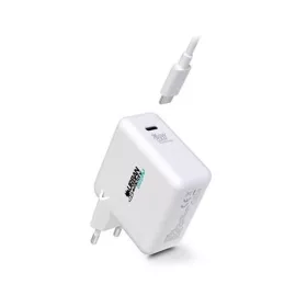   Hálózati töltő, 1xUSB-C (65W), USB-C–USB-C kábel, URBAN FACTORY