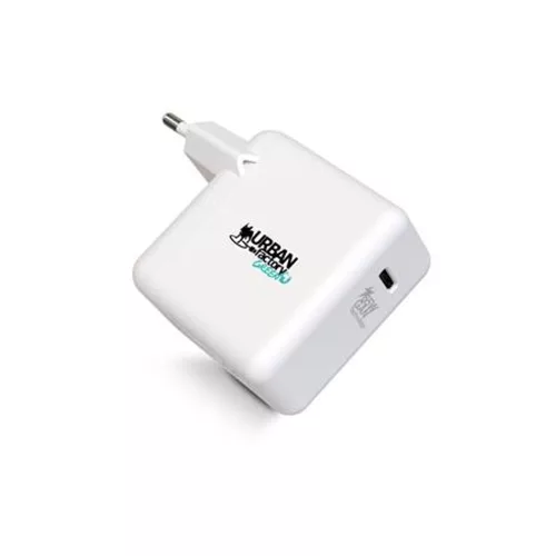 Hálózati töltő, 1xUSB-C (65W), USB-C–USB-C kábel, URBAN FACTORY