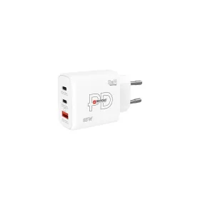 Hálózati töltő, 1xUSB-A, 2xUSB-C, PD, 65W, GaN, SKROSS