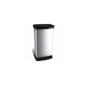 Pedálos szemetes, fémhatású, 50 l, CURVER
