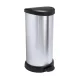Pedálos szemetes, fémhatású, 40 l, CURVER