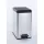 Pedálos szemetes, 25 l, CURVER "Slim Bin", fekete-ezüst