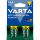 Tölthető elem, AAA mikro, 4x0 mAh, előtöltött, VARTA "Power"