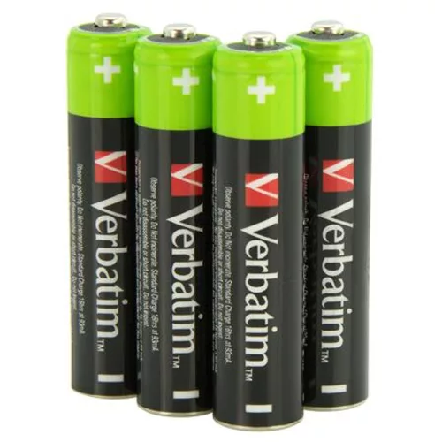Tölthető elem, AAA mikro, 4x950 mAh, VERBATIM