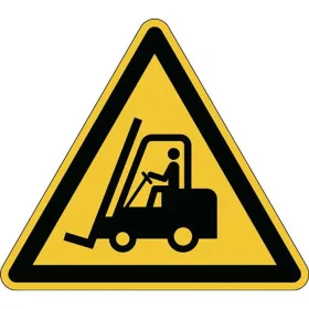   Padlójelölő matrica, DURABLE "Vigyázat! Targonca", sárga-fekete