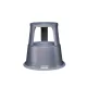 Gurulós acél zsámoly, WEDO, sötétszürke