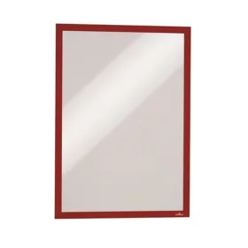   Infokeret, A3, mágneses, DURABLE "DURAFRAME® MAGNETIC", piros - 5db
