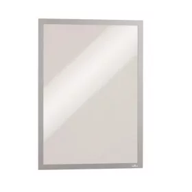   Infokeret, A3, mágneses, DURABLE "DURAFRAME® MAGNETIC", ezüst - 5db