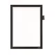 Infokeret, A4, öntapadó, jegyzetelhető, DURABLE DURAFRAME® "NOTE", fekete