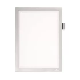   Infokeret, A4, öntapadó, jegyzetelhető, DURABLE DURAFRAME® "NOTE", ezüst