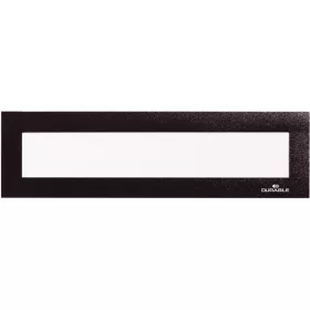   Bemutató fejléc, 297x40 mm, mágneses, DURABLE "DURAFRAME® MAGNETIC TOP", fekete - 5db