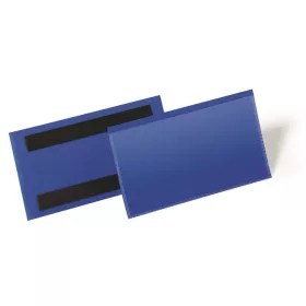   Logisztikai zseb, 150 x 67 mm, fekvő, DURABLE, mágnessel, sötétkék - 50db