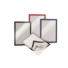   Infokeret, A4, öntapadó háttal, DURABLE "DURAFRAME", piros
