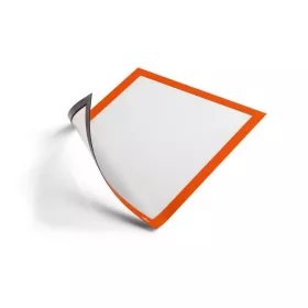   Infokeret, A4, mágneses, DURABLE "DURAFRAME® MAGNETIC", narancs - 5db