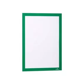   Infokeret, A4, öntapadó háttal, DURABLE "DURAFRAME®", zöld - 2db