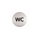 Információs piktogram, öntapadó, DURABLE "WC"