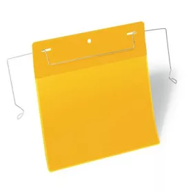   Logisztikai zseb, A5, fekvő, DURABLE, dróttal, sárga - 50db