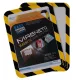 Infokeret, mágneses háttal, A4, DJOIS "Magneto Safety", sárga-fekete - 2db