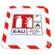 Infokeret, öntapadós háttal, A4, DJOIS "Magneto Safety", piros-fehér - 2db