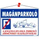 Információs tábla, 35x25 cm, "Magánparkoló"