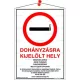 Információs tábla, 21x31 cm, többnyelvű, "Dohányzásra kijelölt hely"