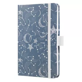   Naptár, A6, heti, 2027, kemény borító, SIGEL "Jolie", Cosmic Fantasy Blue