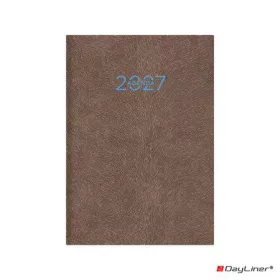   Naptár, tervező, A5, heti, DAYLINER "Animal", Grizzly-szürkésbarna