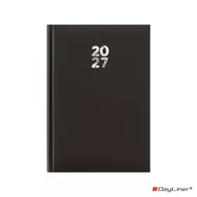   Naptár, tervező, A5, heti, DAYLINER, "Pannon", fekete