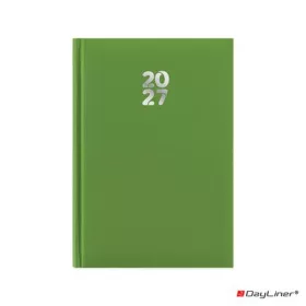   Naptár, tervező, A5, heti, DAYLINER, "Pannon", világoszöld