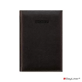   Naptár, tervező, B5, heti, DAYLINER, "Sherwood", fekete
