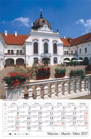 Naptár, fali, CSG, "Magyar Városok"