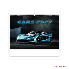 Naptár, fali, DAYLINER, "Cars"
