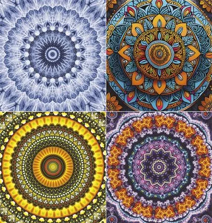 Naptár, fali, TOPTIMER "Mandala"