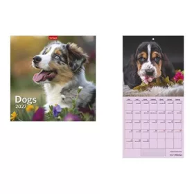 Naptár, fali, TOPTIMER, "Dogs"