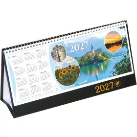 Naptár, asztali, álló, CSÍZIÓ, "Öko", fekete