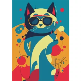   Naptár, tervező, A5, napi, DAYLINER "Colors Astro Cat"