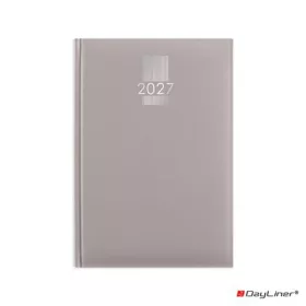   Naptár, tervező, A5, napi, DAYLINER, "MyPastel", szürke