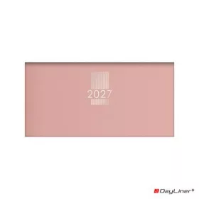  Zsebnaptár, fekvő elrendezésű, DAYLINER, "MyPastel", púder