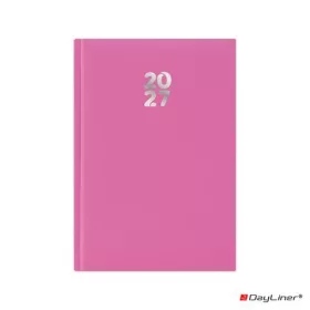   Naptár, tervező, A5, napi, DAYLINER, "Pannon", fuchsia