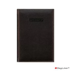   Naptár, tervező, A5, napi, DAYLINER, "Sherwood", fekete